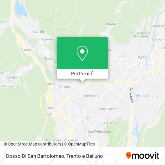Mappa Dosso Di San Bartolomeo