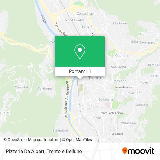 Mappa Pizzeria Da Albert