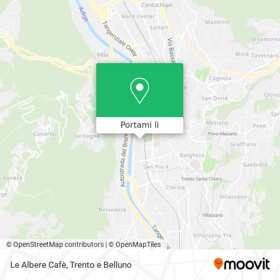 Mappa Le Albere Cafè
