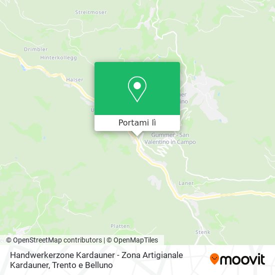 Mappa Handwerkerzone Kardauner - Zona Artigianale Kardauner