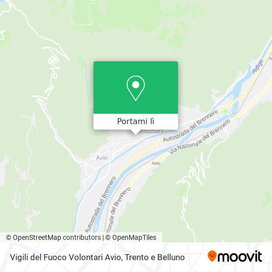 Mappa Vigili del Fuoco Volontari Avio