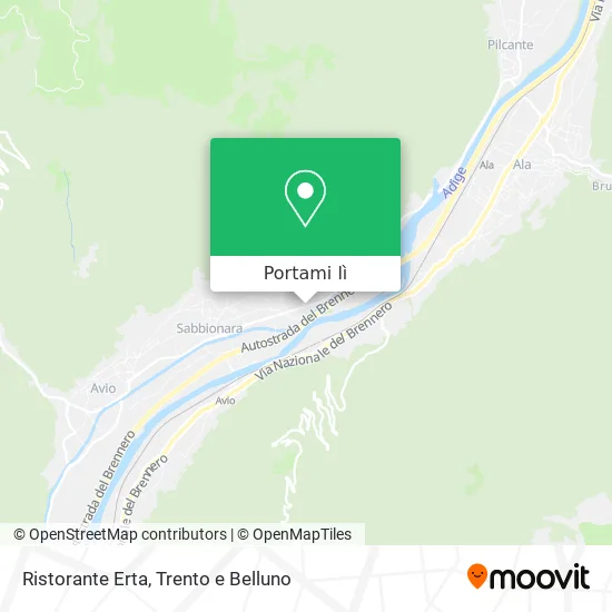 Mappa Ristorante Erta