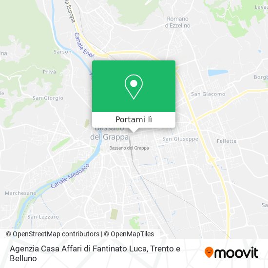 Mappa Agenzia Casa Affari di Fantinato Luca
