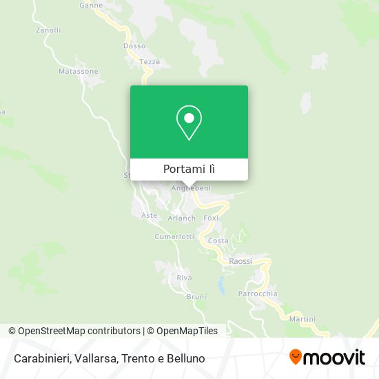 Mappa Carabinieri, Vallarsa