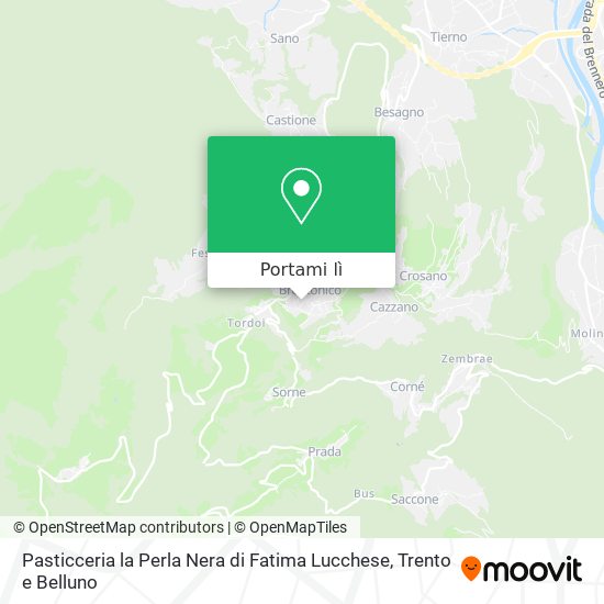 Mappa Pasticceria la Perla Nera di Fatima Lucchese