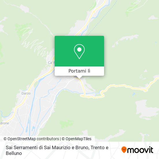 Mappa Sai Serramenti di Sai Maurizio e Bruno