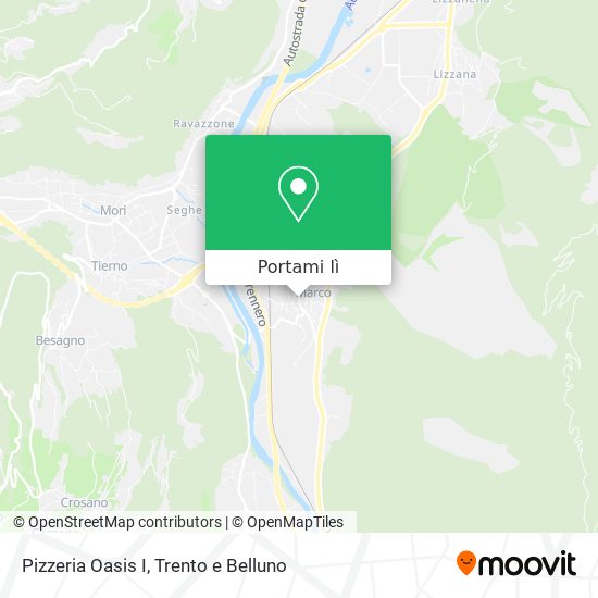 Mappa Pizzeria Oasis I