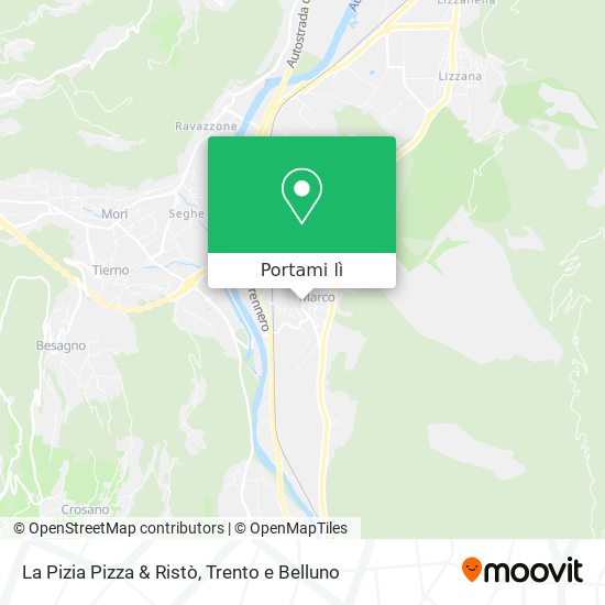 Mappa La Pizia Pizza & Ristò