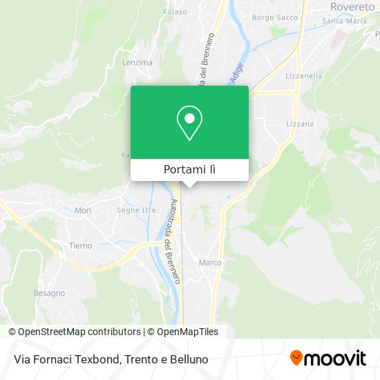 Mappa Via Fornaci Texbond