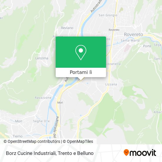 Mappa Borz Cucine Industriali