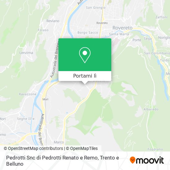 Mappa Pedrotti Snc di Pedrotti Renato e Remo