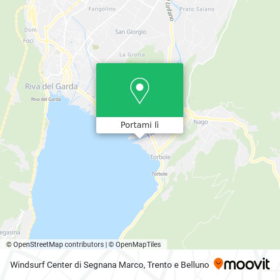Mappa Windsurf Center di Segnana Marco