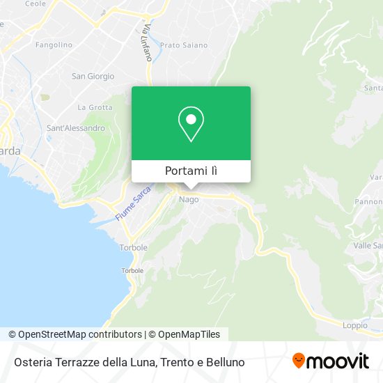 Mappa Osteria Terrazze della Luna