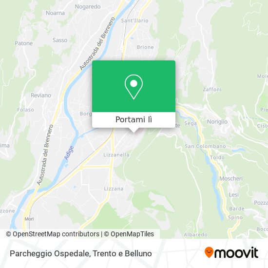 Mappa Parcheggio Ospedale