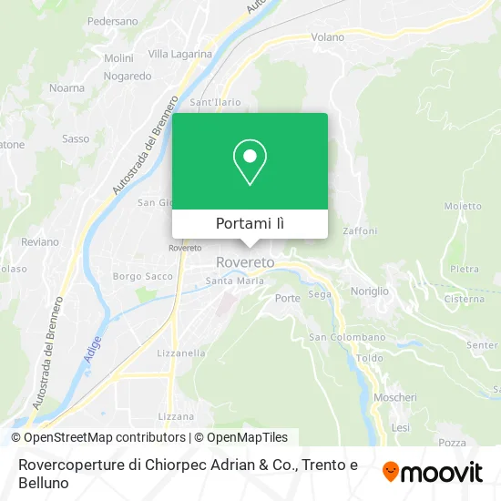 Mappa Rovercoperture di Chiorpec Adrian & Co.