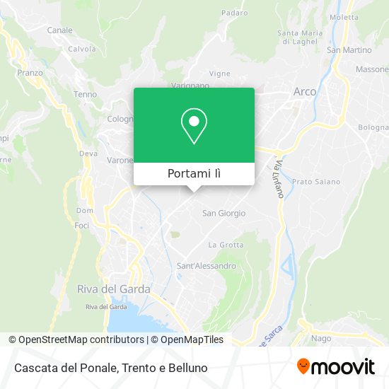 Mappa Cascata del Ponale