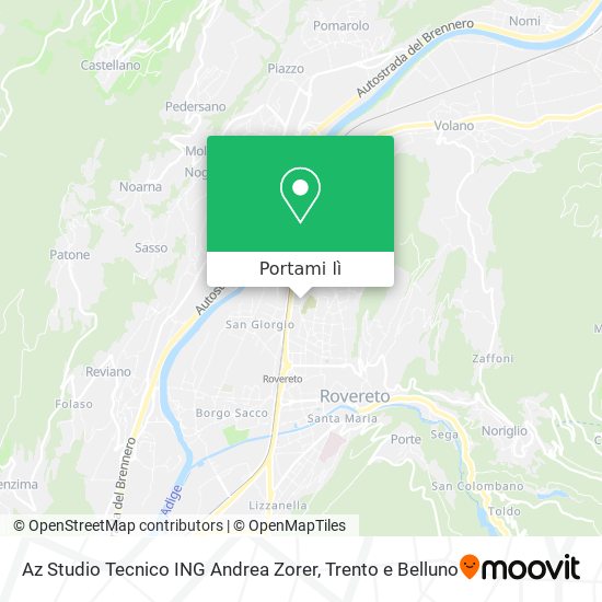 Mappa Az Studio Tecnico ING Andrea Zorer