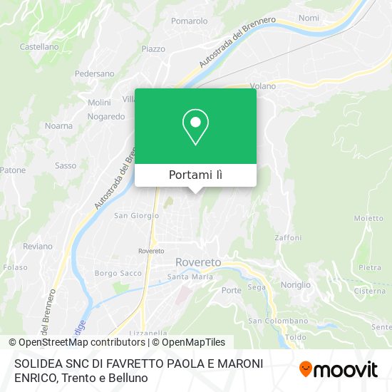 Mappa SOLIDEA SNC DI FAVRETTO PAOLA E MARONI ENRICO