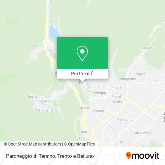 Mappa Parcheggio di Tennno