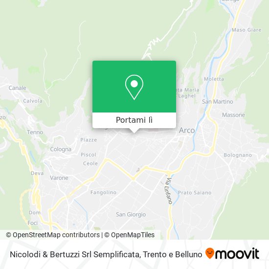 Mappa Nicolodi & Bertuzzi Srl Semplificata