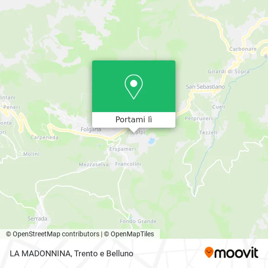 Mappa LA MADONNINA