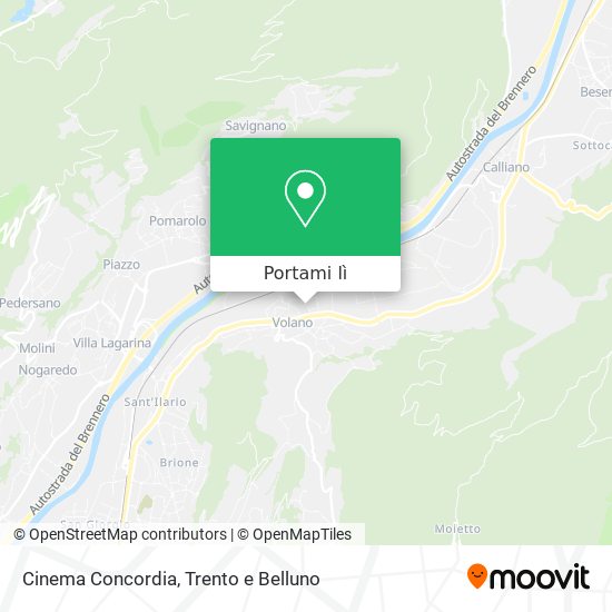 Mappa Cinema Concordia