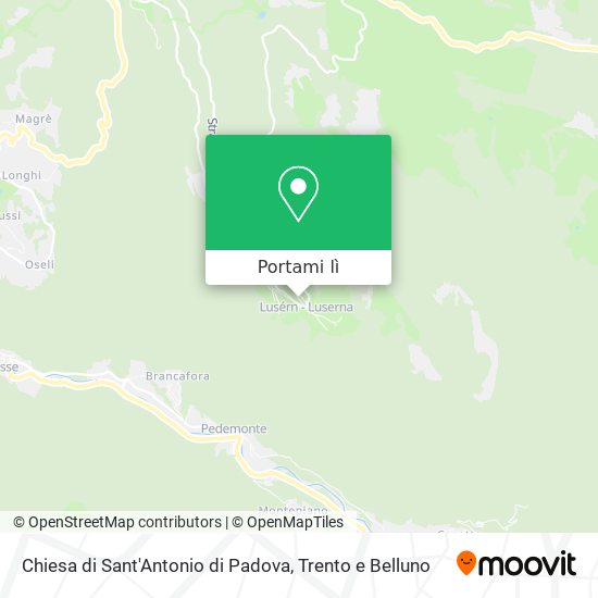Mappa Chiesa di Sant'Antonio di Padova