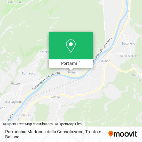 Mappa Parrocchia Madonna della Consolazione