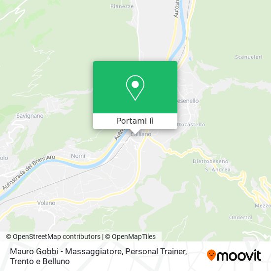 Mappa Mauro Gobbi - Massaggiatore, Personal Trainer