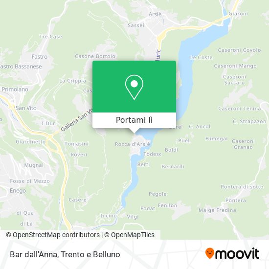Mappa Bar dall'Anna