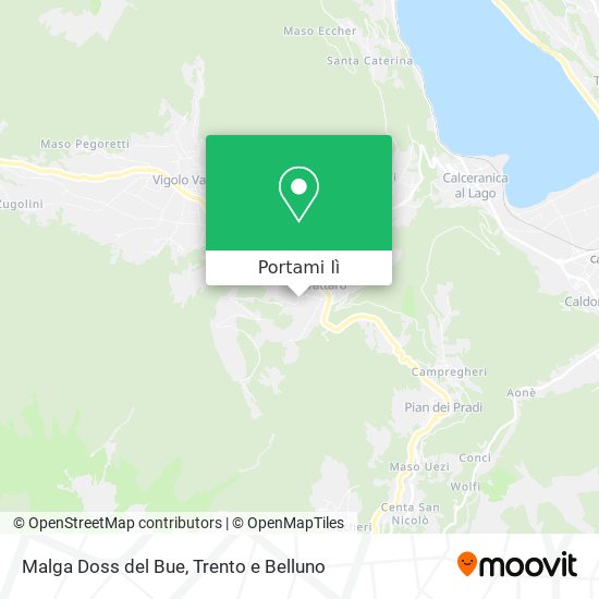 Mappa Malga Doss del Bue