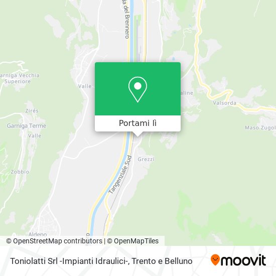 Mappa Toniolatti Srl -Impianti Idraulici-