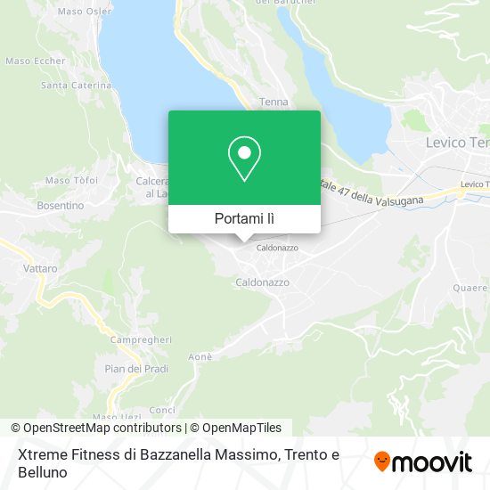 Mappa Xtreme Fitness di Bazzanella Massimo