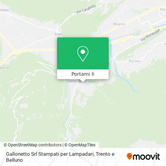 Mappa Gallonetto Srl Stampati per Lampadari