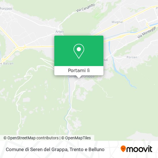 Mappa Comune di Seren del Grappa