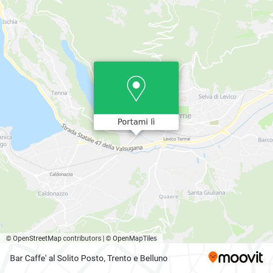 Mappa Bar Caffe' al Solito Posto