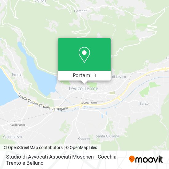 Mappa Studio di Avvocati Associati Moschen - Cocchia