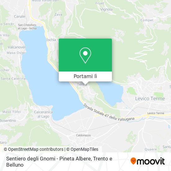 Mappa Sentiero degli Gnomi - Pineta Albere