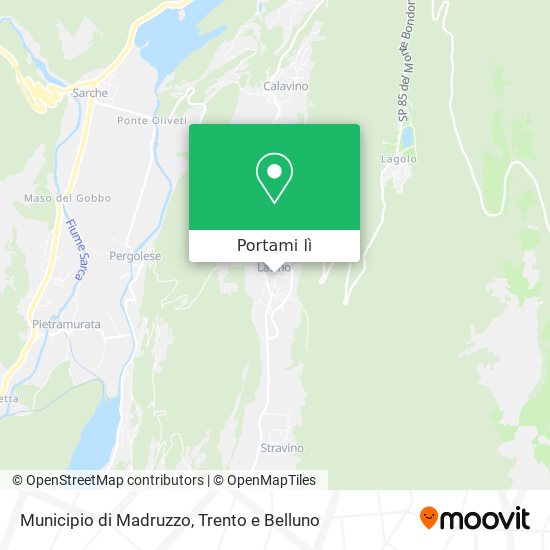 Mappa Municipio di Madruzzo