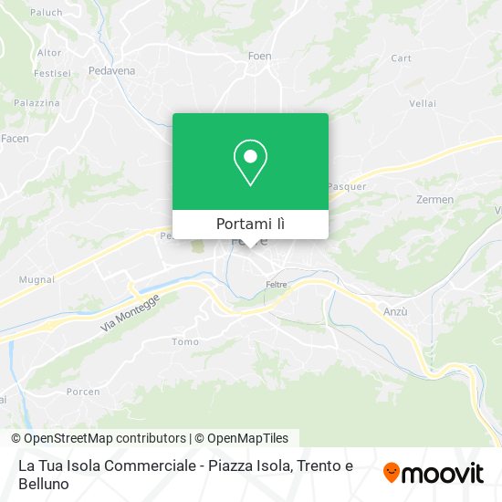 Mappa La Tua Isola Commerciale - Piazza Isola