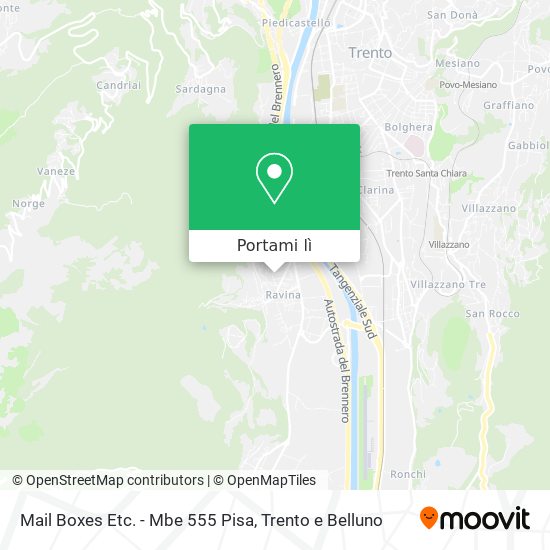 Mappa Mail Boxes Etc. - Mbe 555 Pisa