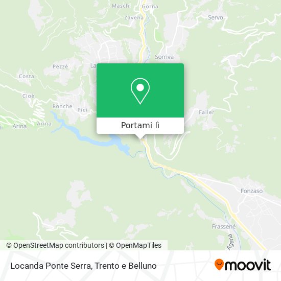 Mappa Locanda Ponte Serra
