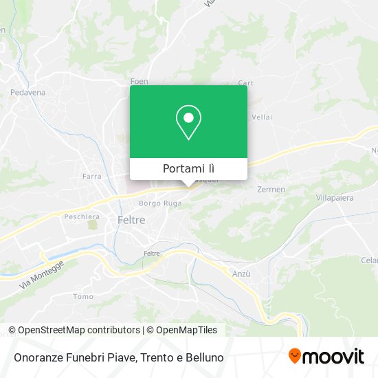 Mappa Onoranze Funebri Piave