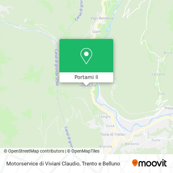 Mappa Motorservice di Viviani Claudio