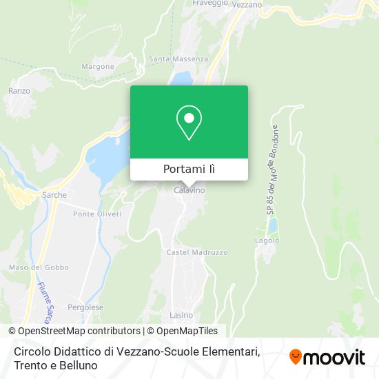Mappa Circolo Didattico di Vezzano-Scuole Elementari