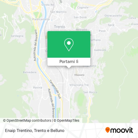 Mappa Enaip Trentino