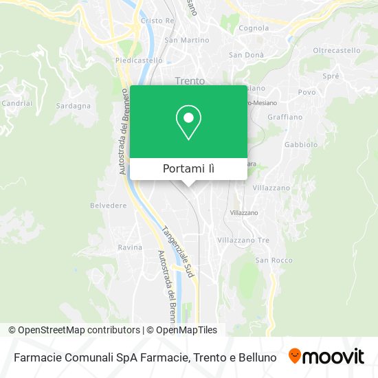 Mappa Farmacie Comunali SpA Farmacie