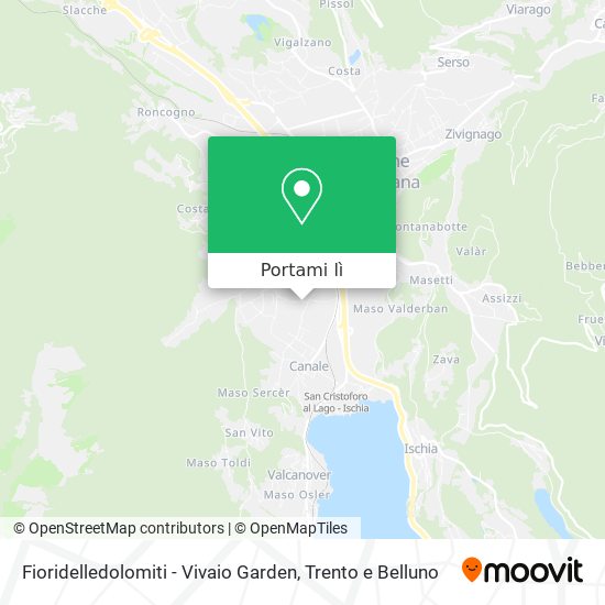 Mappa Fioridelledolomiti - Vivaio Garden