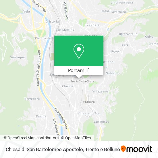 Mappa Chiesa di San Bartolomeo Apostolo