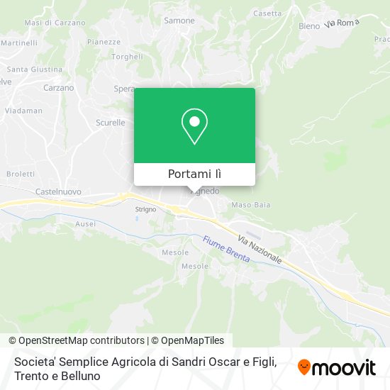 Mappa Societa' Semplice Agricola di Sandri Oscar e Figli